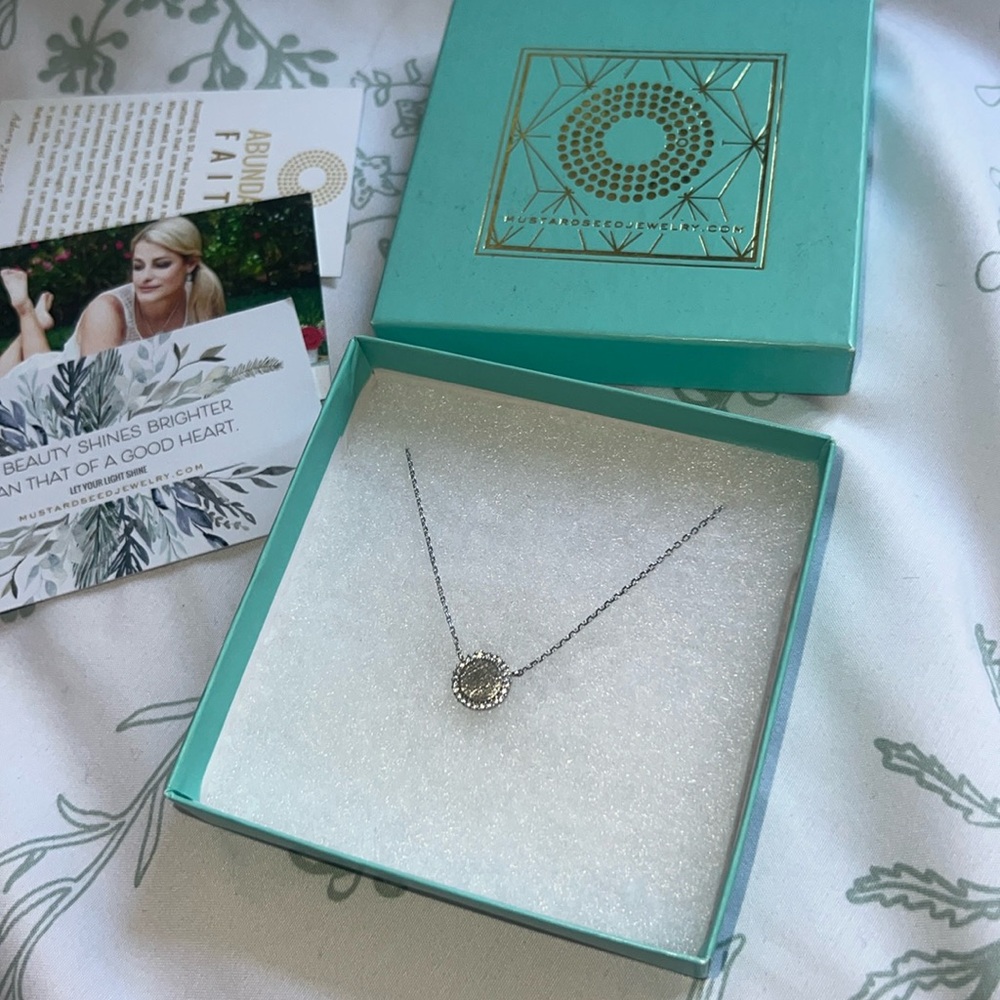Mustard Seed Jewelry: silver pendant necklace
